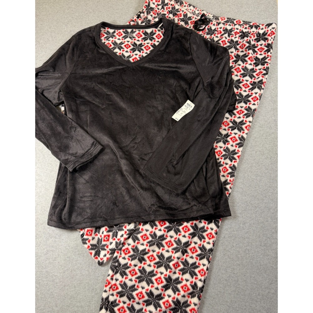 Croft & Barrow Intimates Womens Snowflake Cozy Fair Isle Pajama Set 2XL SKU 228‎